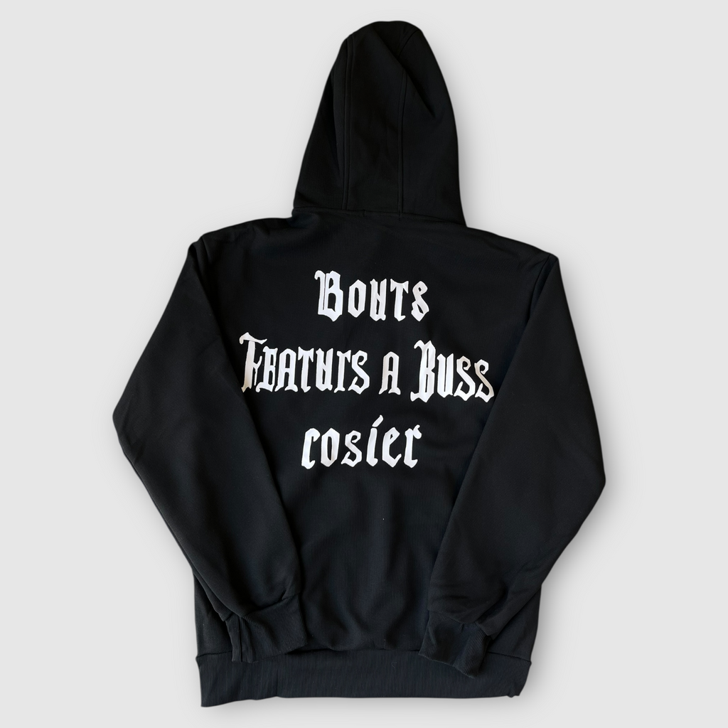 Sudadera con diseño bordado en la espalda