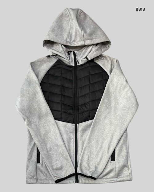 Chaqueta hibrida con felpa