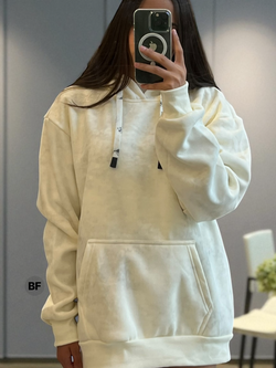Sudadera básica con efecto lavado