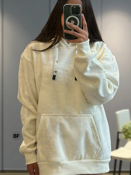 Sudadera básica con efecto lavado