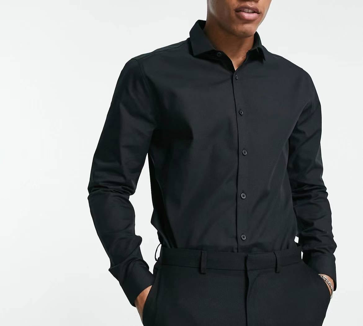 Camisa de algodón elástico