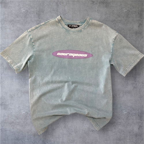Camiseta oversized efecto lavado