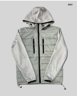 Chaqueta híbrida con felpa