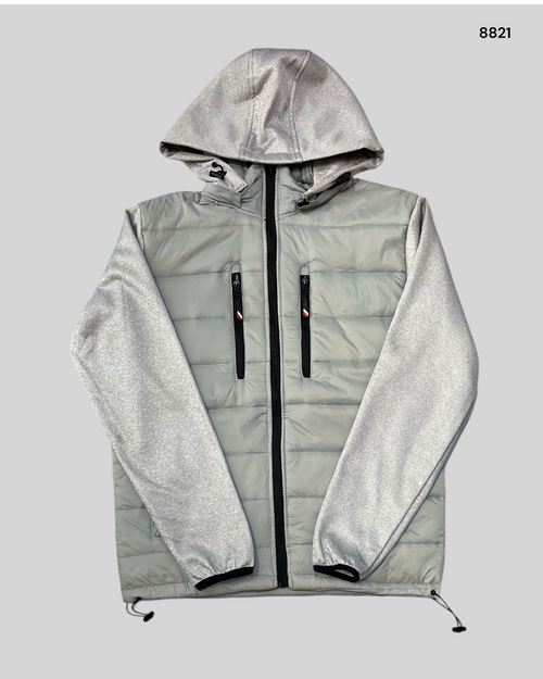 Chaqueta híbrida con felpa