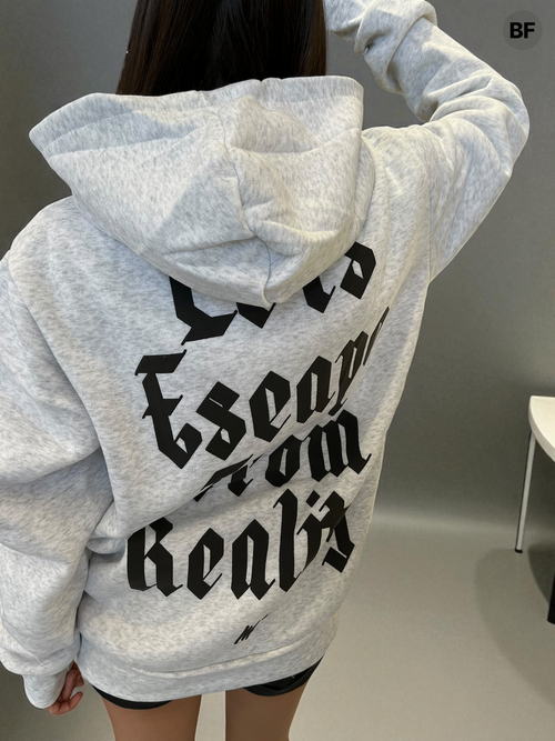 Sudadera con cremallera con estampado en la espalda