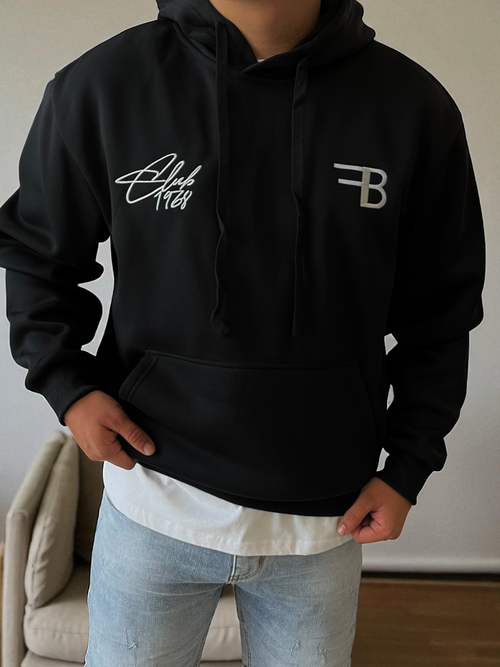 Sudadera oversized con diseño en la espalda