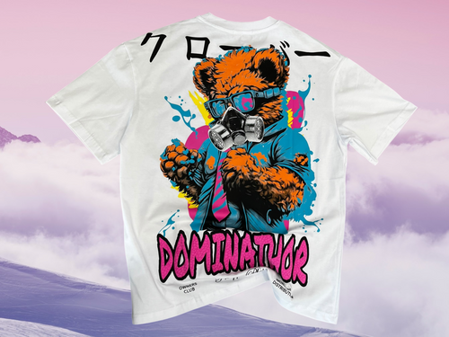 Camiseta oversized de oso