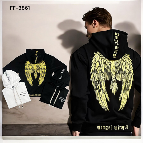 Sudadera de alas con cremallera