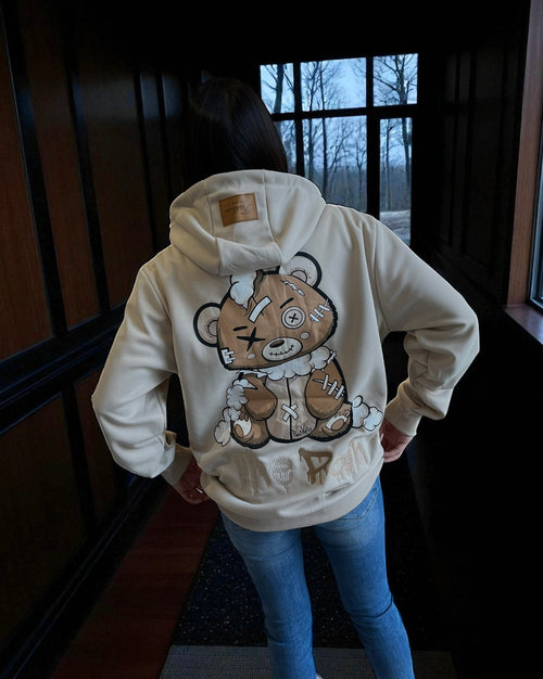 Sudadera de oso con cremallera