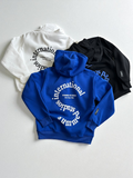 Sudadera con diseño de letras en la espalda